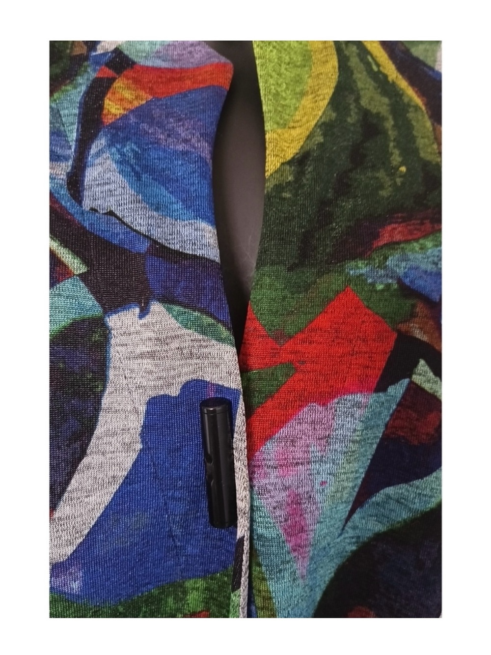 Joseph Ribkoff Colorful Abstract Trapeze Jacket - Size 10 - Picture 3 of 5